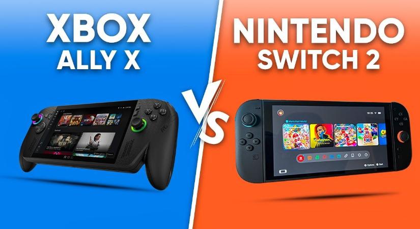Asus ROG Xbox Ally X vs. Nintendo Switch 2: meglepő összehasonlítás! [VIDEO]