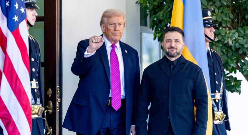 Donald Trump a Fehér Házban fogadta Zelenszkijt, Putyinnal kapcsolatban is tett egy váratlan kijelentést