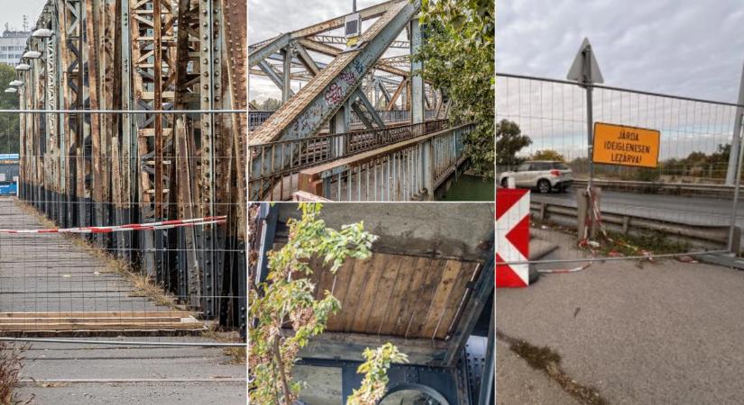 Több mint három hónapja beszakadt, de még semmit nem tettek a Gubacsi híddal