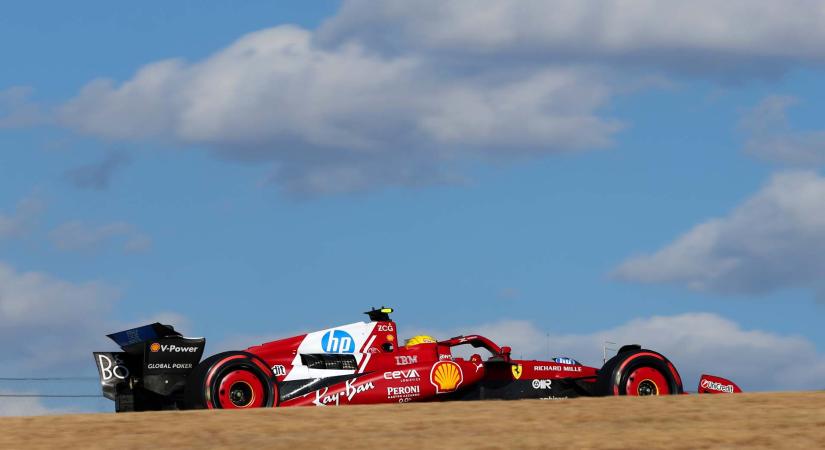 Hamilton mindent belead ma első ferraris dobogójáért