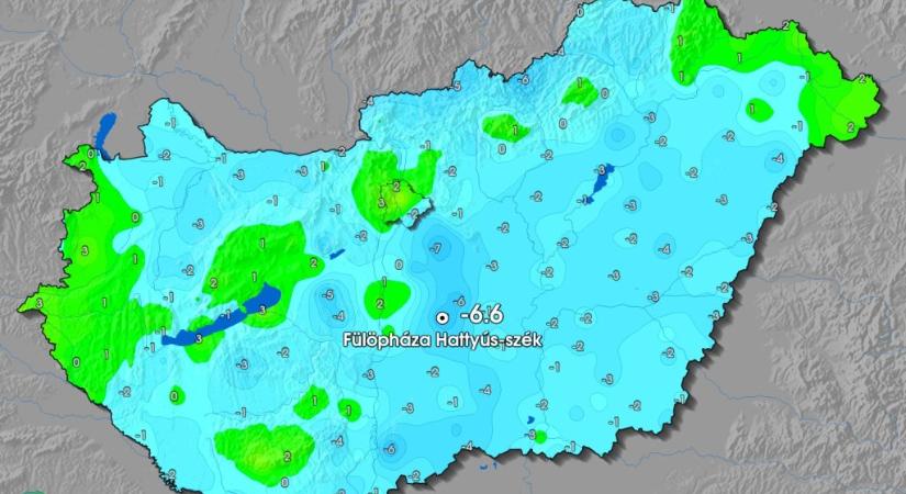 Szezonrekord: volt, ahol majdnem mínusz 7 fok volt vasárnap hajnalban