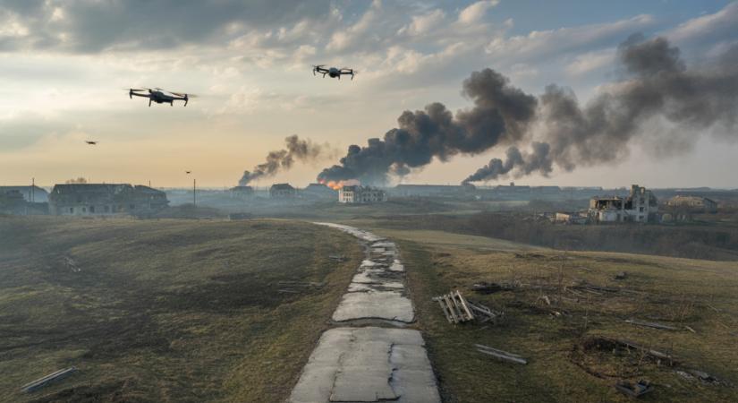 Irányított bombával támadtak az oroszok Harkiv megyében