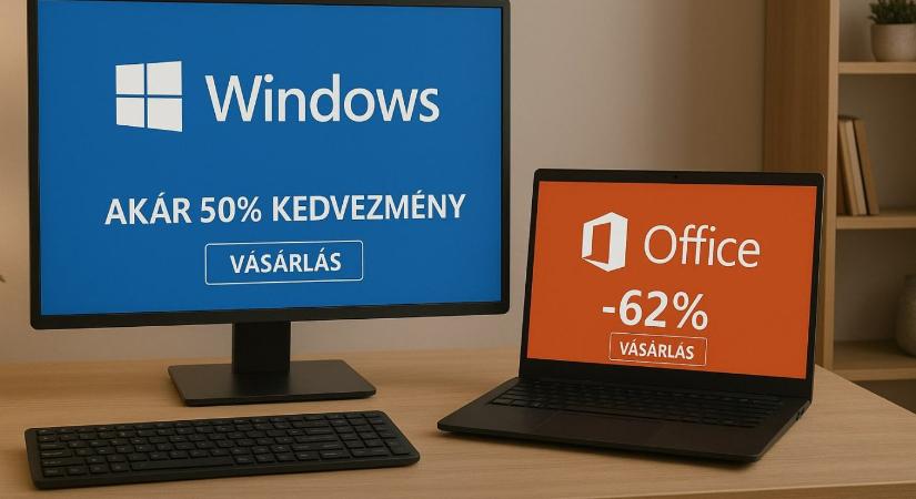 Kiárusítás: Windows, Office és más szoftverek töredék áron októberben