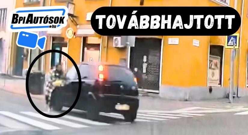 Megdöbbentő jelenet a zebrán: a sofőr továbbhajtott, mintha mi sem történt volna