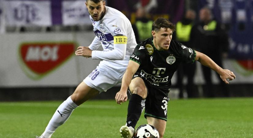 Izgalmas döntetlen az Újpest-Ferencváros rangadón