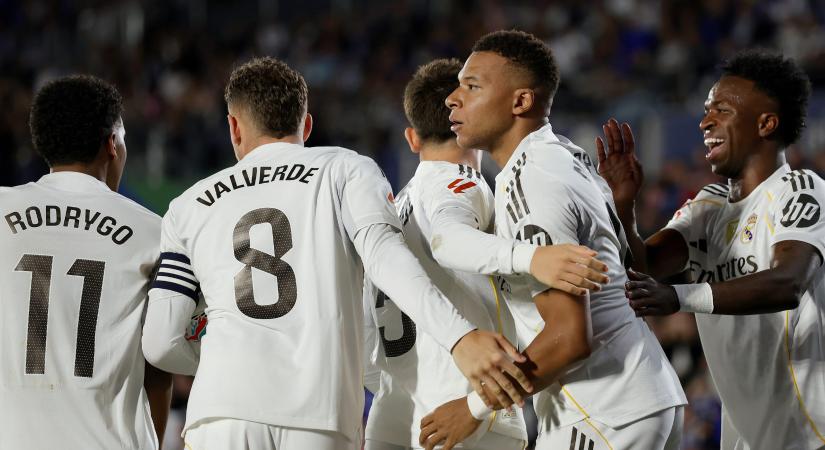 Mbappé késői góljával, kettős emberelőnyben nyert a Real