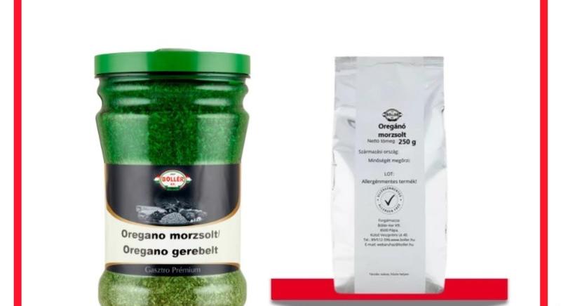 Termékvisszahívás: morzsolt oregánót von ki a forgalomból a Nemzeti Kereskedelmi és Fogyasztóvédelmi Hatóság
