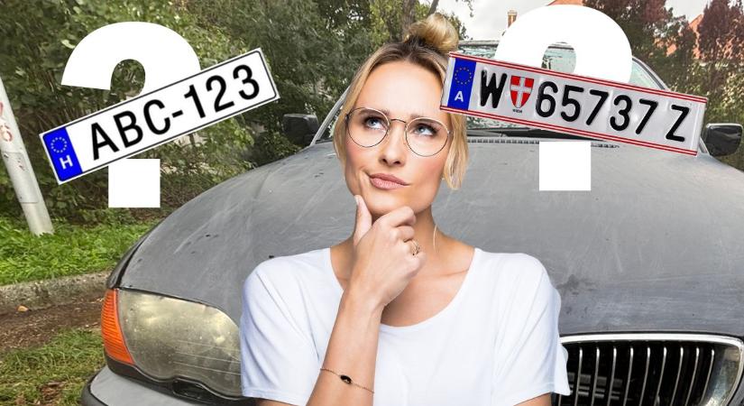 Osztrák rendszámot varázsolt az autójára, azonnal gyanús lett a rendőröknek