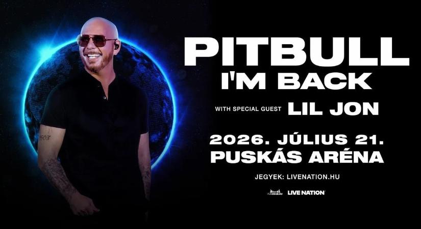 Visszatér Mr. Worldwide, a nyár legjobb buliját hozza el Pitbull a Puskás Arénába