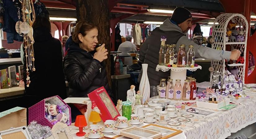 Kisebb mennyiségben, de azért volt válogatni való