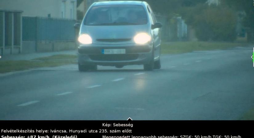 Ultra ciki: négyszer szaladt bele a sofőr ugyanabba a traffipaxba