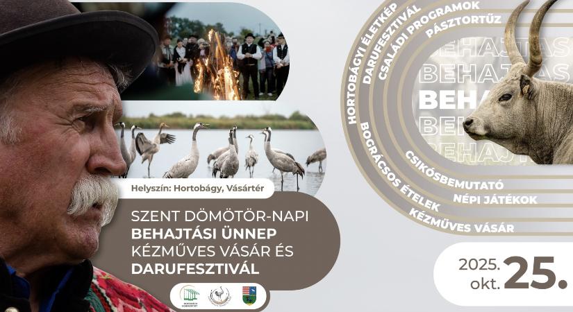Szent Dömötör-napi Behajtási Ünnep, Kézműves Vásár és Darufesztivál a Hortobágyon