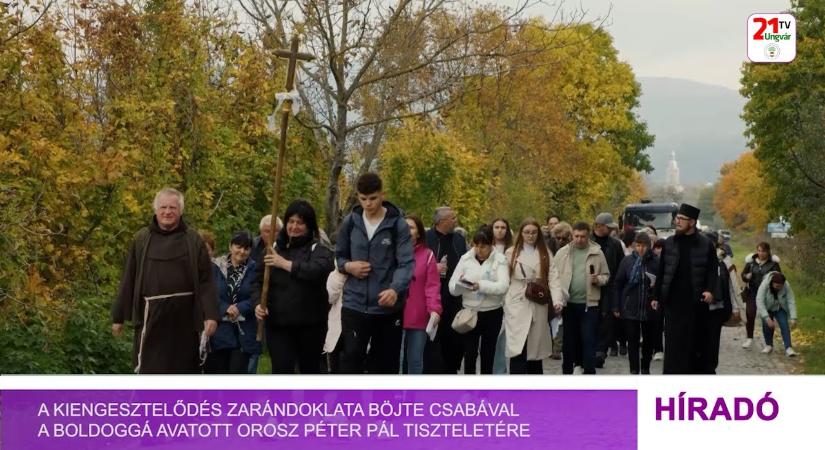 A Kiengesztelődés zarándoklata Böjte Csabával a boldoggá avatott Orosz Péter Pál tiszteletére (videó)