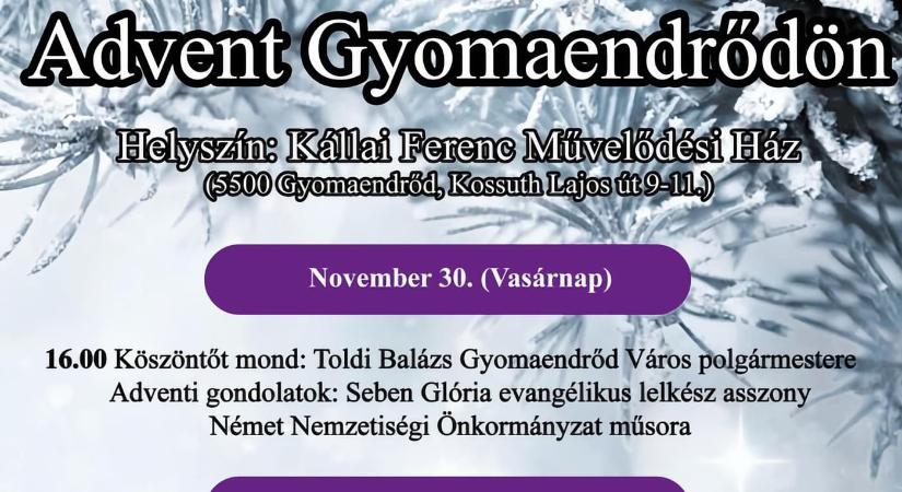 Advent 2025 Gyomaendrőd