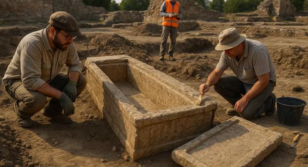Római szarkofágok Magyarországon – Aquincum új lelete