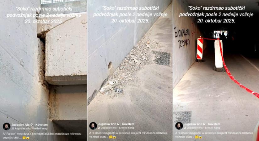 Még csak két hete jár Belgrádból a Sólyom, a szabadkai aluljáró pedig így néz ki (Videó)