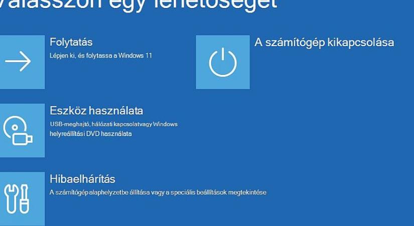Vészjavítást adott ki a Windows 11 súlyos vészhelyreállítási hibájára a Microsoft
