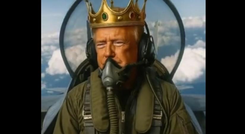 Végre mindenki láthatja, ahogy Trump király ürülékkel teríti be az ellene tüntetőket, és ahogy letérdelteti a demokratákat