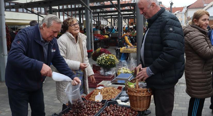 Borsos ára van a gesztenyének a zalaegerszegi piacon, de tudjuk, hogy lehet olcsón megúszni! (galéria, videó)