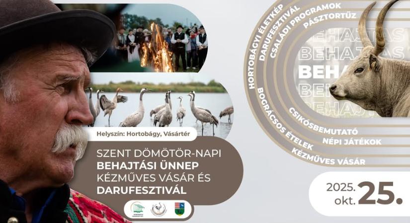 Szent Dömötör-napi Behajtási Ünnep, Kézműves Vásár és Darufesztivál Hortobágyon
