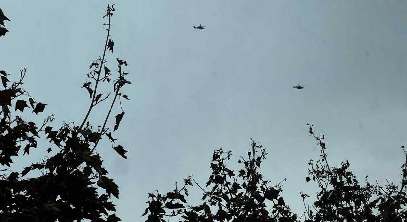 Katonai helikopterek vonultak át Szeged felett – videóval