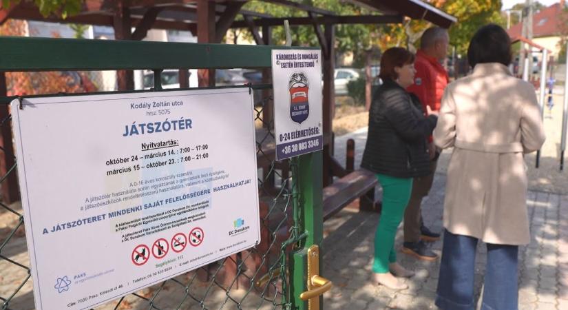 Ellenőrizték a játszótéri eszközök biztonságát