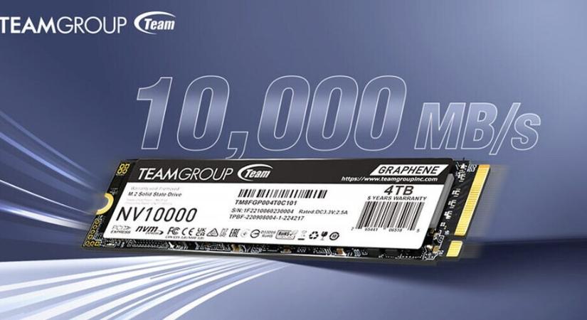 Olcsóbb fajtájúnak ígérkező Team Group SSD a PCI Express 5.0-s halmazban