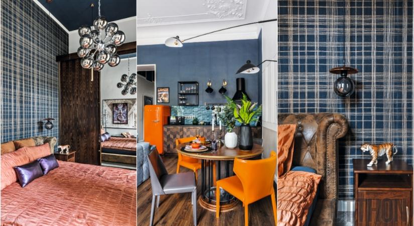 Eklektikára hangolva: egy 72 m2-es lakás, ahol az indusztriális és retró stílus keveredik