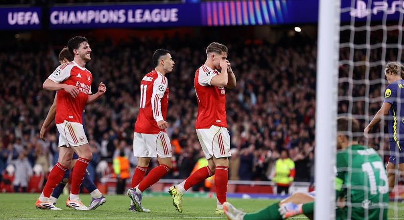 BL: hatalmas pofont kapott Londonban az Atletico Madrid, négyet vágott hazai pályán az Arsenal – videóval