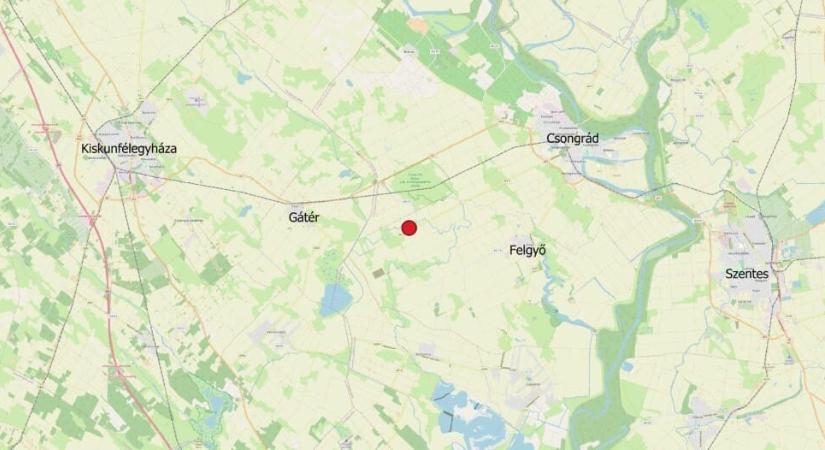 Földrengés volt Csongrád térségében