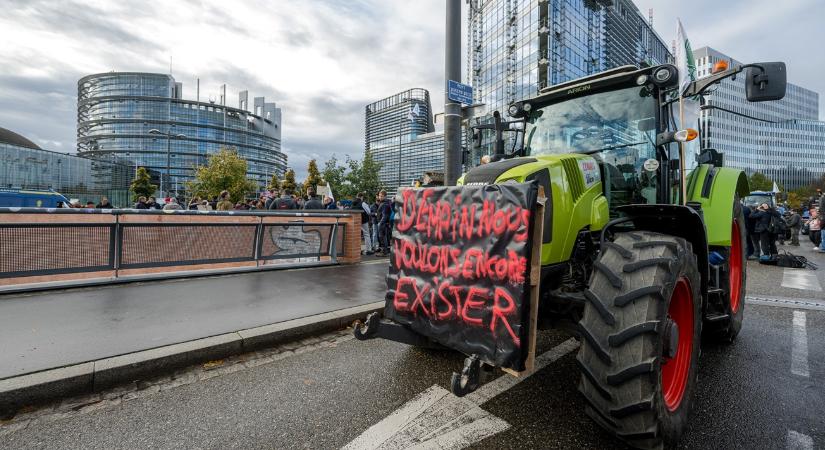 Talán ebből értenek: odagurultak a traktoros gazdák az uniós bürokraták ablaka alá
