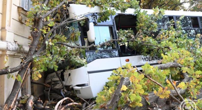 Iskolának hajtott egy busz Szolnokon