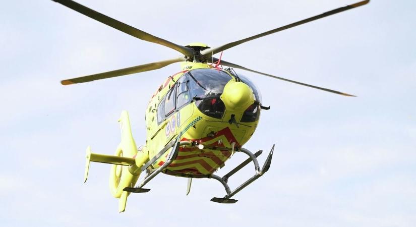 Mentőhelikoptert riasztottak a hajdú-bihari üzemhez, súlyos baleset történt