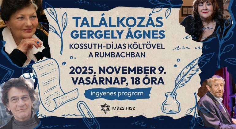 Kései fürdőzés – találkozás Gergely Ágnes Kossuth-díjas költővel a Rumbach zsinagógában