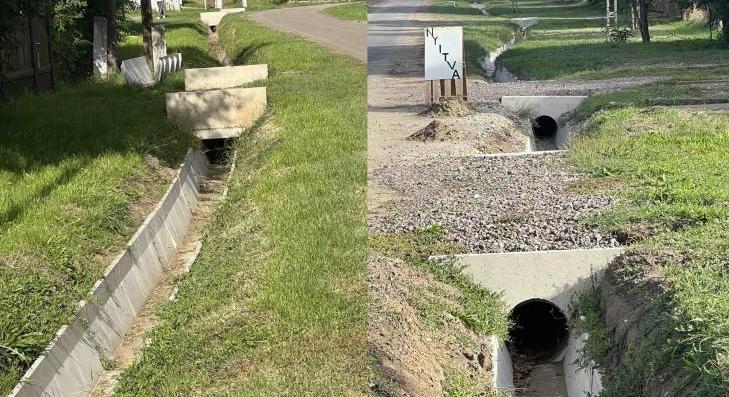 Csapadékvíz-gazdálkodási rendszer Zaránkon 