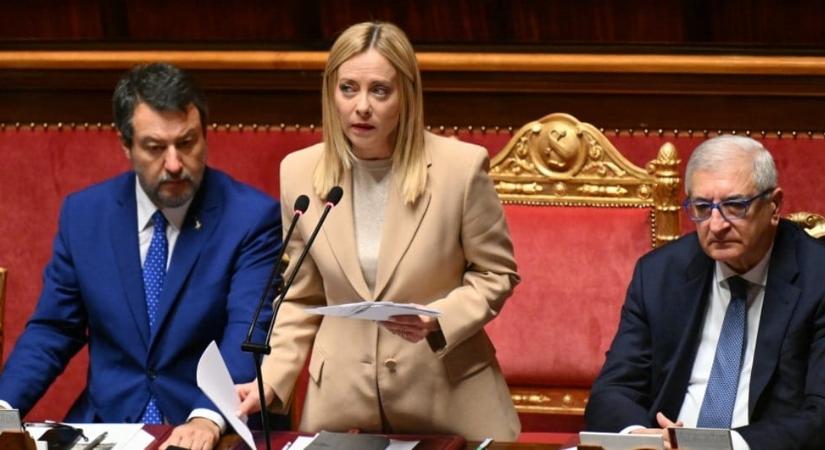 Meloni: Olaszország nem ismeri el Palesztinát, amíg a Hamász tényező a Gázai övezetben