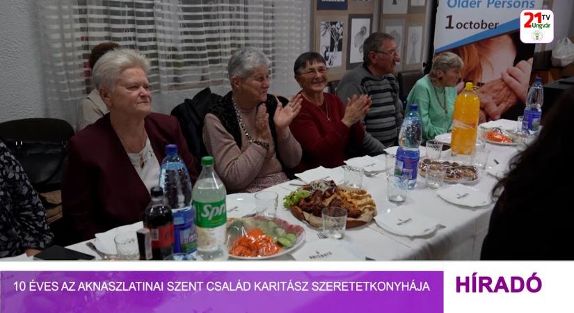 10 éves az aknaszlatinai Szent Család Karitász szeretetkonyhája (videó)