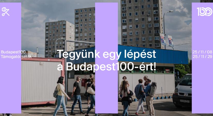 Támogatói sétákat indít a Budapest100