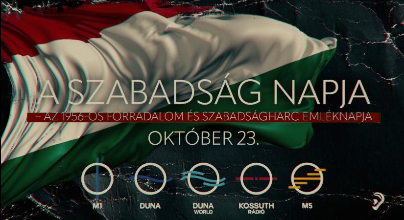 Élő közvetítések és filmkülönlegességek az ’56-os forradalom emléknapján a közmédia csatornáin