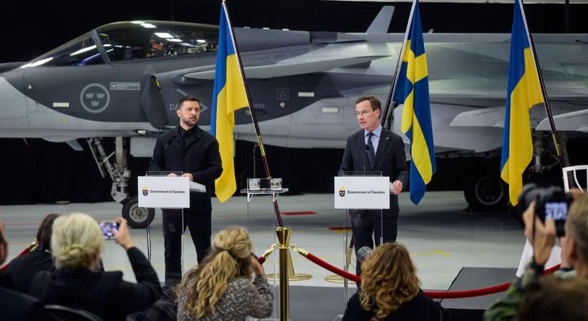 Zelenszkij még mindig háborús lázban ég: legalább száz Gripen vadászgépet vár a svédektől