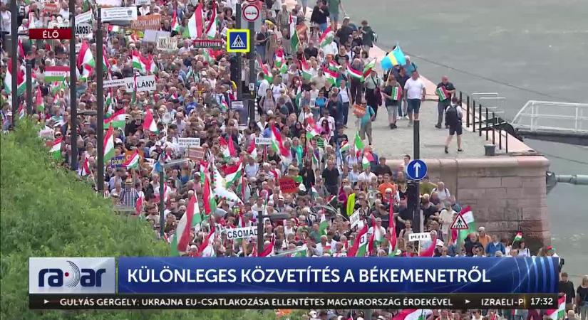 A magyar kormány következetesen kitart a béke mellett - Békemenet  videó