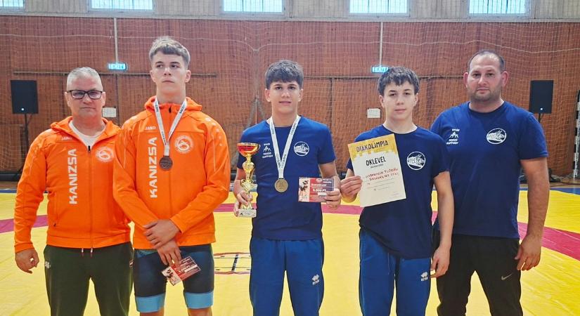 Szanati Máté szabadfogású kirándulása kiválóan sikerült a diákolimpián is