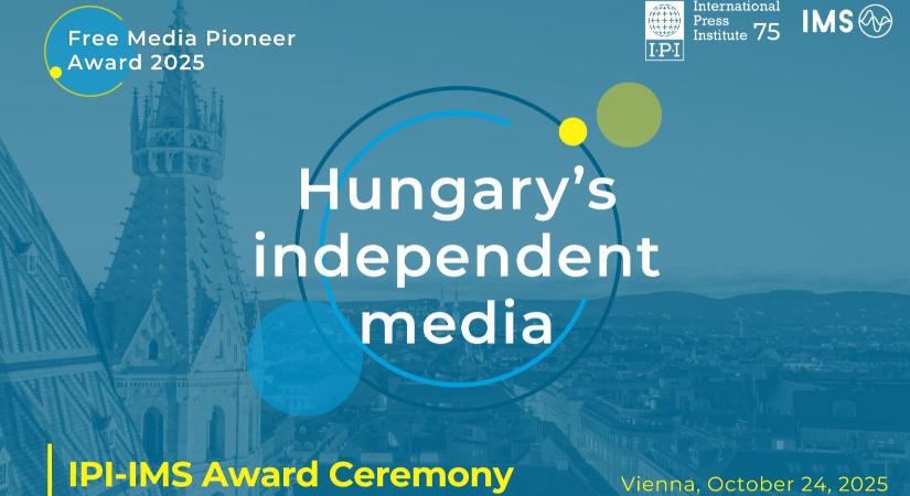 A független magyar sajtó kapja a 2025-ös nemzetközi sajtószabadság-díjat