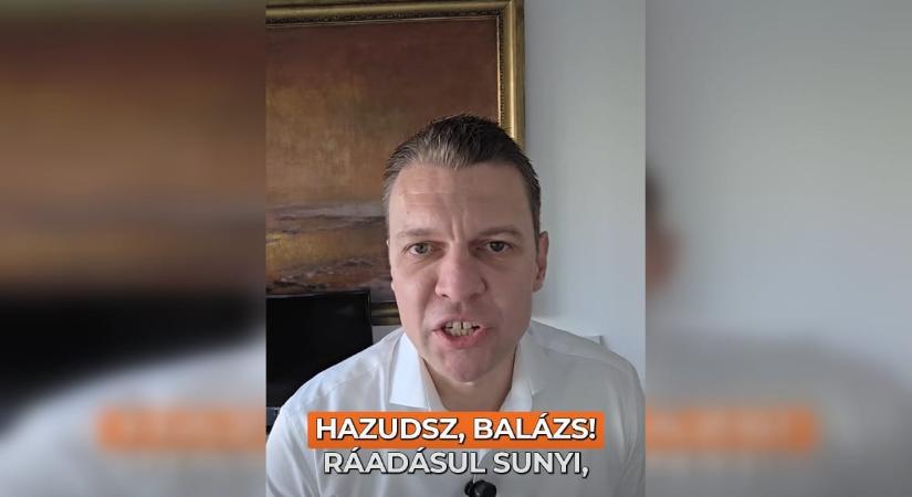 Menczer Tamás a pilisborosjenői polgármesternek: „Hazudsz, Balázs! Ráadásul sunyi, aljas, igazi liberális módon!”
