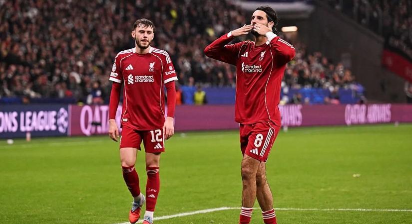 Bajnokok Ligája: Kiütéssel győzött a Liverpool – Szoboszlai bombagólt lőtt