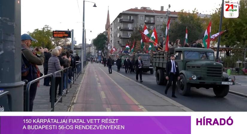 150 kárpátaljai fiatal vett részt a budapesti 56-os rendezvényeken (videó)