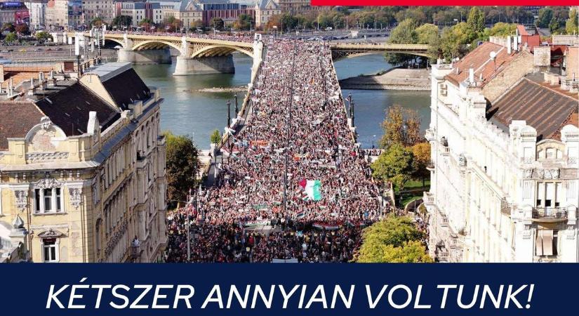 „Kétszer annyian voltunk!” – Orbán Viktor is megköszönte a Békemeneten való részvételt