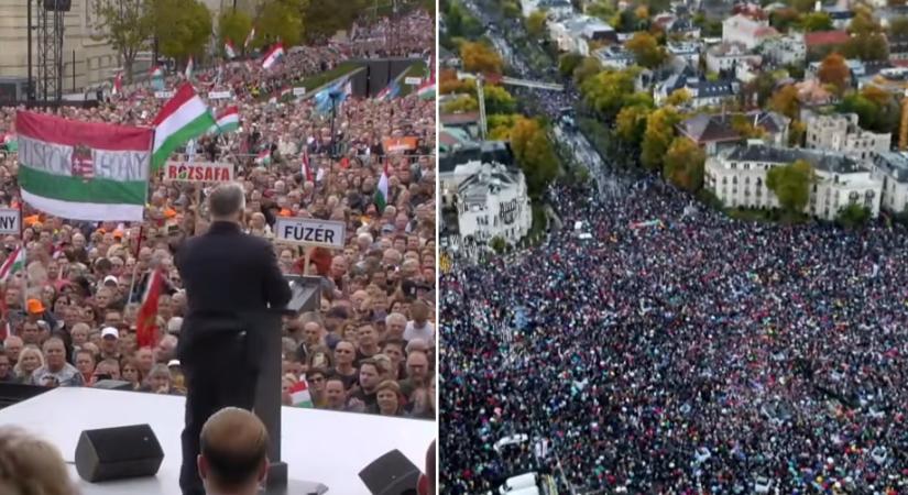 Itt a becslés: kétszer annyian lehettek ma az egyik párt rendezvényén, mint a másikon