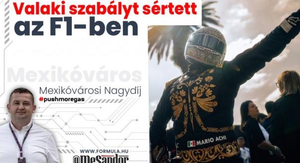 Helyszíni: Valaki szabályt sértett az F1-ben