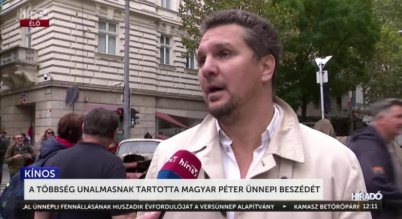 Magyar Péter október 23-i beszéde unalmas, hosszú és kínos volt  videó